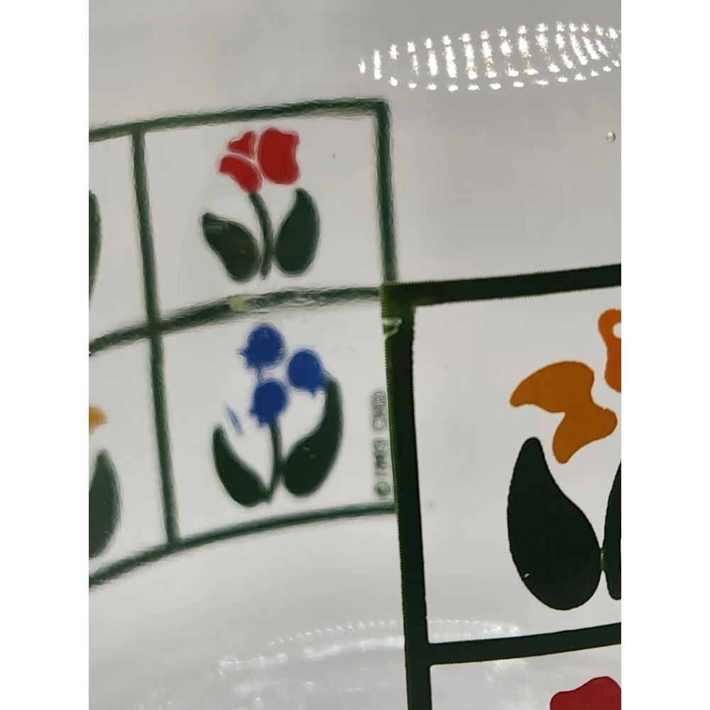 Vintage 1983 Anchor Hocking Floral Glass Jar - Picture 5 of 5